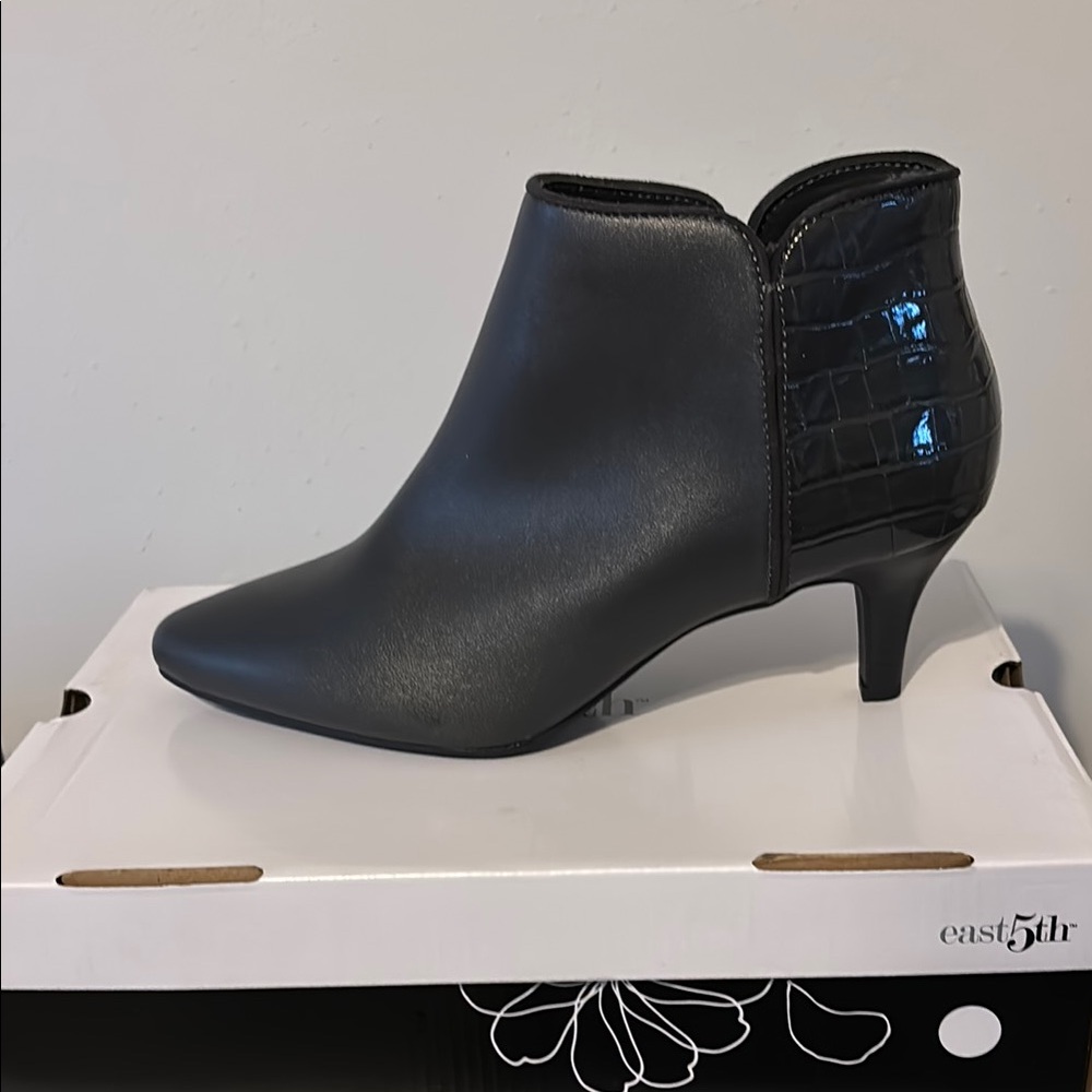 East 5th Black Ankle Boots